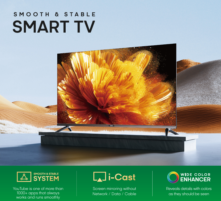 SYINIX 43'' FRAMEESS SMART TV